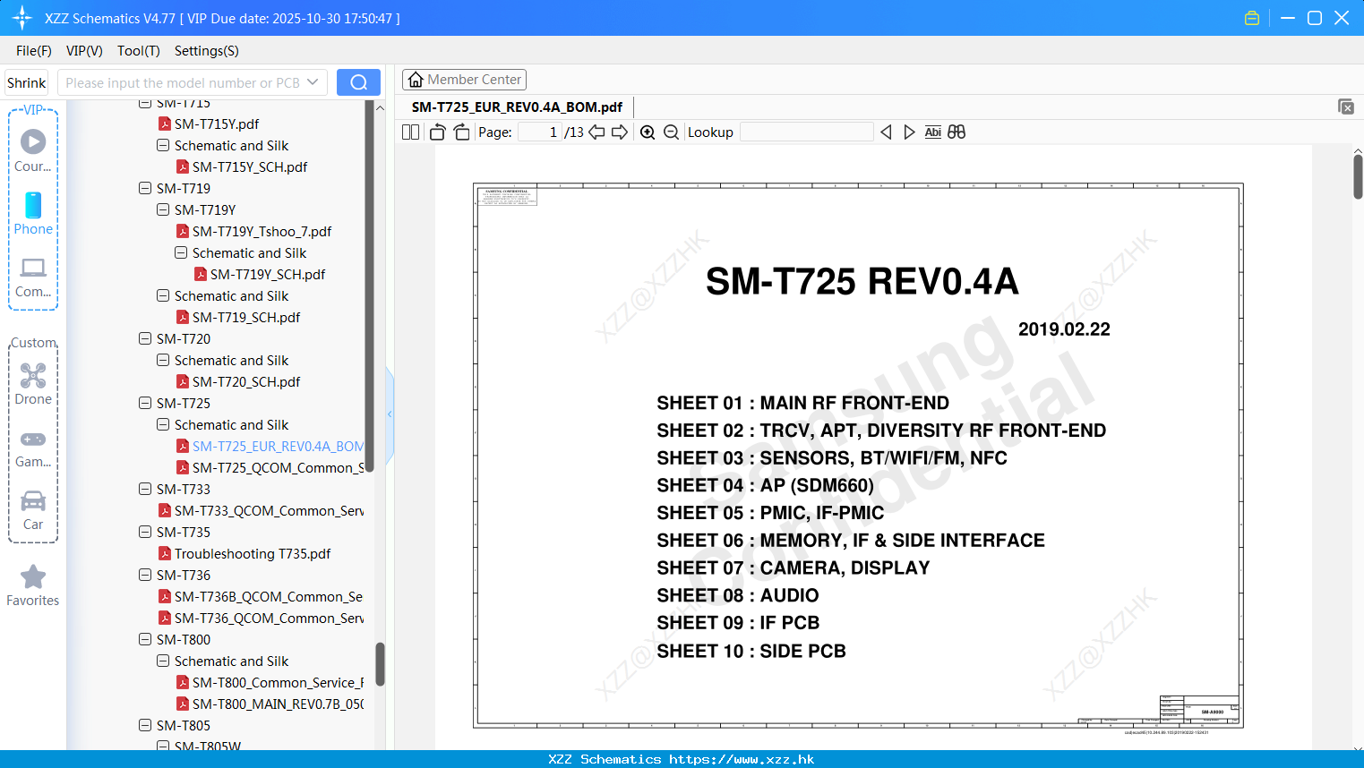 Samsung SM-T725_EUR_REV0.4A_BOM